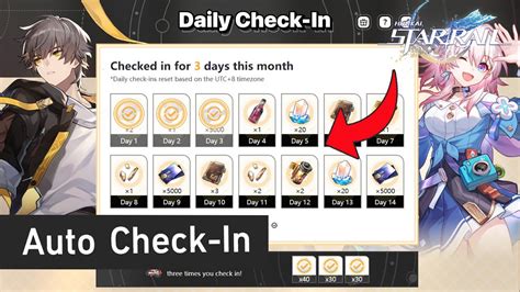 mihoyo daily check in star rail